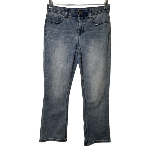 DG2 Diane Gilman Jeans Womens Size 8P 30" Waist  Blue Denim Bootcut Stretch - Picture 1 of 12